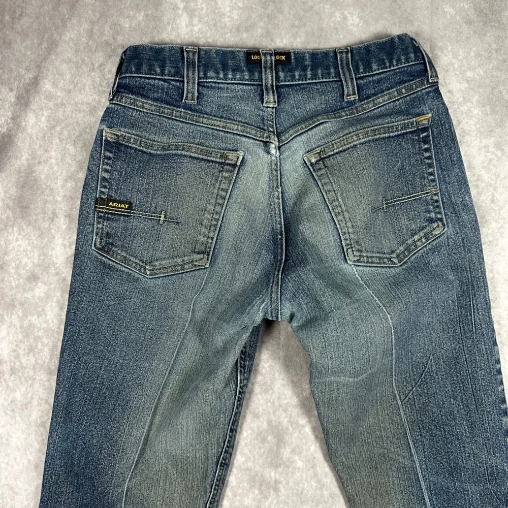 Ariat Rebar M5 Straight Leg Jeans Men 31x36 Medium Wash Durable Workwear Western